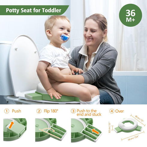 MCGMITT Portable Potty with Teething Toy Bundle for Babies