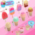 Set, Playset 3 4 5 6 7 8+ INNOCHEER Ice Cream Toy, Wooden Ice Cream Play Pretend Play Kitchen Toys, Ice Cream Toys
