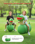 QPAU Inflatable Bouncy Dinosaur Toys, 2 PCS with Hand Pump, Heavy Duty Giant Bouncy Pal for Kids Ages 5+