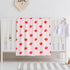 Pink Strawberry Baby Blanket, Super Soft Swaddle for Boys Girls, Cozy Receiving Blanket Stroller Throw 40" x 30"