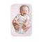 Extra Large Waterproof Baby Changing Pad for Dresser - Portable Travel Changing Mat in Peach Chevron