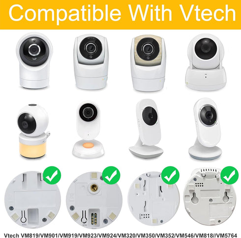 iTODOS VM819/VM901/VM919/VM924/VM320/VM350/VM352/VM546/VM818/VM923/VM5764,Baby Flexible Baby Monitor Mount Compatible