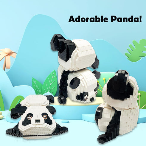 Panda Mini Building Block Set, Micro Animal Building Bricks for Adults, Miniature Animal Block Sets Gifts (1325 pcs)
