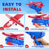 Toy Airplane 3 Pack, Airplane Launcher Toys with 2 Flight Modes for Kids Ages 3-12 Birthday Gift
