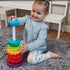 1-3 LUCKFUTURE Educational Spinning Stacking Toys, Rainbow Stacking Rings Baby Toy, Montessori Sensory Learning Toy