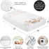 Sweet Jojo Designs Fitted Baby Crib Sheets (Woodland Deer Floral) for Girls, Infant Nursery, Toddler Room - Standard