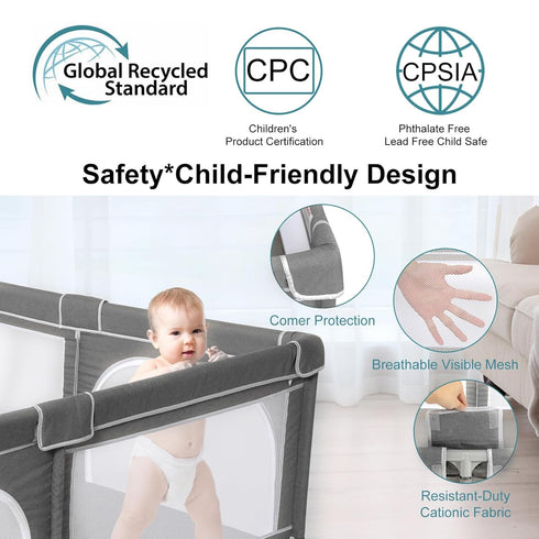 Baby Playpen Parts T-Shaped Joint - Replacement Connectors for Baby Play Yard (2 Pcs, Diameter 0.19mm)