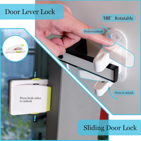 HUIESON 66 Pack 12 8 26 16 2 1 1 Baby Proofing Kit | Hidden Cabinet Drawer Locks, Adjustable Latches, Outlet Covers
