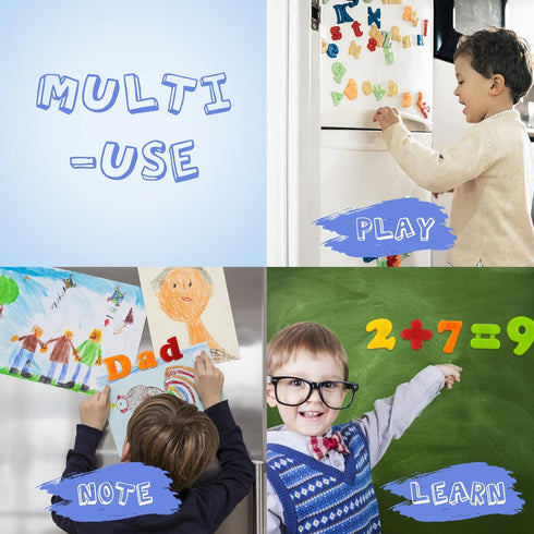 LovesTown 104PCS Magnetic Letters Numbers, Educational Toy Set for Preschool Learning, Fridge Magnets for Kids