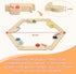 banbantang 2-6 30 3 2 Jokers and Marbles Board Game, Wooden Marble Game for Players, Portable Jokers Game with Marbles