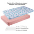 Pack 2 Pack Onacosht n Play Sheets for Baby Girl, Stretchy Jersey Knitted Playard Fitted Sheets Portable Mini Crib