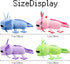 Blue, Green, Pink, and Purple Axolot Plush Stuffed Toy, Soft Throw Pillow, Kids Birthday Gift for Holidays (4 PCS)
