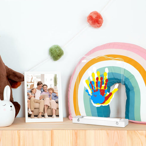 Family Handprint Kit with Light, Baby Hand and Footprint Kit, Family Gifts for New Parents, Adoption, New Mom Gifts