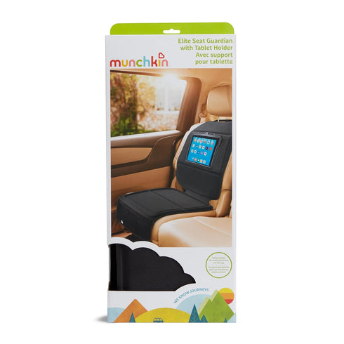 Munchkin Car Seat Cover with Tablet Holder for Under Baby Car Seats and Toddler Booster Seats, Elite Seat Guardian