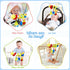 Baby Crib Hanging Rattles Toys, Cartoon Insect Spiral Hanging Toy with Rattle Bell for Infants