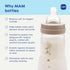 9oz 2+ 2 Pack, MAM Easy Start Anti-Colic Wide Neck Vented Baby Bottle, Medium Flow Breastfeeding-Like Nipple, Reduces