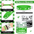 48 Pcs Soccer Party Favors Supplies, 12 Soccer Silicone Bracelets, 12 Drawstring Treat Bags, 12 Mini Stress Balls, 12