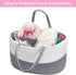ABenkle Large Baby Diaper Caddy, Nursery Storage Bin and Car Organizer for Diapers and Baby Wipes
