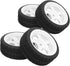 4Pcs 65mm RC Non-Slip Rubber Tires, Series Hub with Sponge Lining for WPL D12 1/10 Wheel Upgrade Accessories