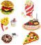 Mini Building Blocks Sets Fast Food - 6 Packs Micro Mini Blocks