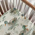 KuphiL10C Mattress-28x52 Cute Ducks Pattern Baby Sheets for Crib, Unisex Mallard Ducks Leaves Nursery Fitted Bed Sheet