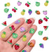 HETRUUOP 100PCS Mini Fruit Decor for Dollhouse Resin Tiny Fruits for Crafts Micro