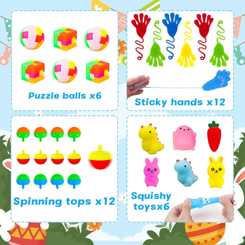240 120 120 GOAUS Prefilled Easter Eggs with Toys Pcs, Eggs Truly Filled with Small Toys, Pre-filled Easter Egg Hunt