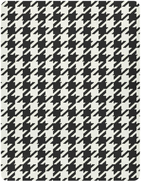 J JOYSAY Classic Houndstooth Fitted Crib Sheet for Boys Girls Baby Crib Sheet Crib