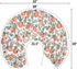 Summer Vintage Peaches Baby Nursing Pillow Covers for Boy Girl Retro Peach Flowers Leaves Nursery Slipcovers