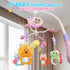 RSEPD Pack Crib Mobile with Music and Lights, Baby Mobiles for Cribs, Nursery Musical Mobile for Bassinets Toys Hanging