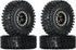 INJORA 1.0 Brass Beadlock Tires Set 4PCS for 1/18 TRX4M 1/24 RC Crawler Car Axial SCX24 Upgrade