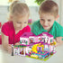 CSNRHG Summer Set 1018 6+ Pink Pool Villa Building Block Friends Construction Educational Toy Pieces Gifts for Girls