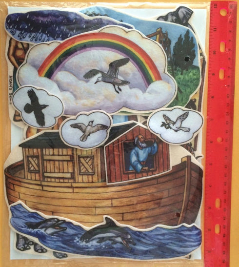 Story Time Felts Noah's Ark Bible Felt Figures for Flannel Board Stories, Medium Precut, 4.75" Tall