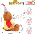 12 Singing Dancing Birthday Teddy Bear with Light Up Candle Playing Happy Birthday Song Musical Interactive Stuffed