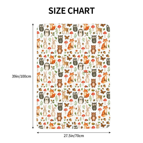 KiuLoam Woodland Animals Baby Car Seat Canopy, Nursing Cover for Mom Breastfeeding Scarf, Infant Car Seat