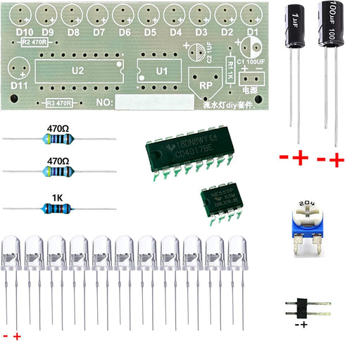 Soldering Practice Kit, Learn to Solder DIY Electronic Project Learning Board