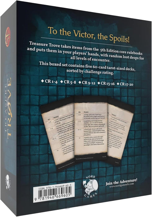 Treasure Trove: Boxed Set - 5e RPG Storytelling Cards, Loot Drops & Treasure Hoards - 300 Tarot Sized Cards