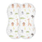 WELLDAY Muslin Baby Burp Cloths Set of 2, Soft Absorbent Safari Animals Muslin