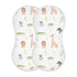 WELLDAY Muslin Baby Burp Cloths Set of 2, Soft Absorbent Safari Animals Muslin