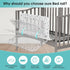 35.3" NUTIKAS Crib Rail Guard for Toddlers - Toddler Bed Rails Convertible Safety Side Protector Swing Down Mesh