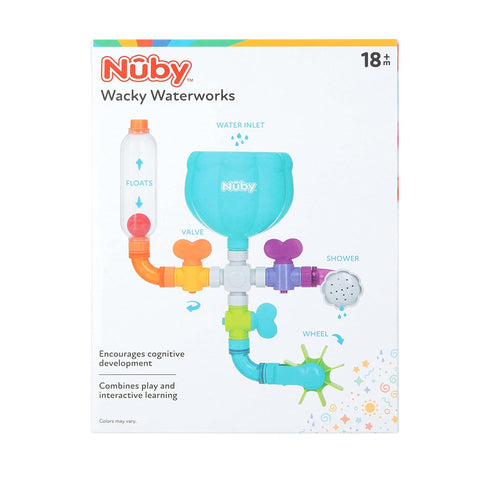Nuby Wacky Waterworks Pipes Bath Toy, Interactive Features for Cognitive Development