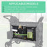 Stroller Wagon Cargo Net,Double-Layer Side Pockets Attachment for WONDERFOLD,Foldable Mesh Sorting Organizer Bag