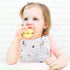 Snap Muslin Bibs for Girls, 3-Pack Baby Bibs for Infants, 100% Cotton Muslin, Adjustable Snaps, Soft & Absorbent