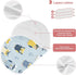 decor gift 4 Pack 22x11in Cotton Muslin Burp Cloths Breathable Funny Ocean Owl Blue washcloth for Newborns boy and Girl