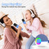 goopow 3 4 5 6 7 8+ (Blue-2MIC) Mini Karaoke Machine Speaker for Kids Adults, Portable Bluetooth Microphone Song Toys