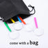 Elcoho 32 Pack Colorful Plastic Magnifying Glasses for Young People Party Favors Educational Toys with Storage Bag