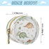 Bulletgxll Tiny Dinos Pacifier Holder Case Portable Newborn Baby Pacifiers Pouch with Clip for Boys & Girls