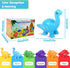 10 Pcs Numbers Matching Game, 123 Counting Dinosaur Toy Montessori Learning for Toddlers Ages 1-5 Years