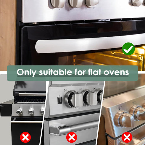 ZENTIVOR 2-Pack Oven Lock Child Safety - Oven Baby Proofing Door Lock with Heat-Resistant Adhesive, No Drill - Safety