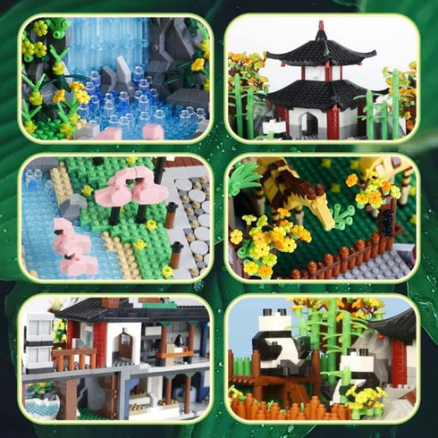 Zoo Building Model Set, 5000 Pcs Micro Building Toys, Creative Zoological Park Model Set, Gift for Adults and Kids (822)
